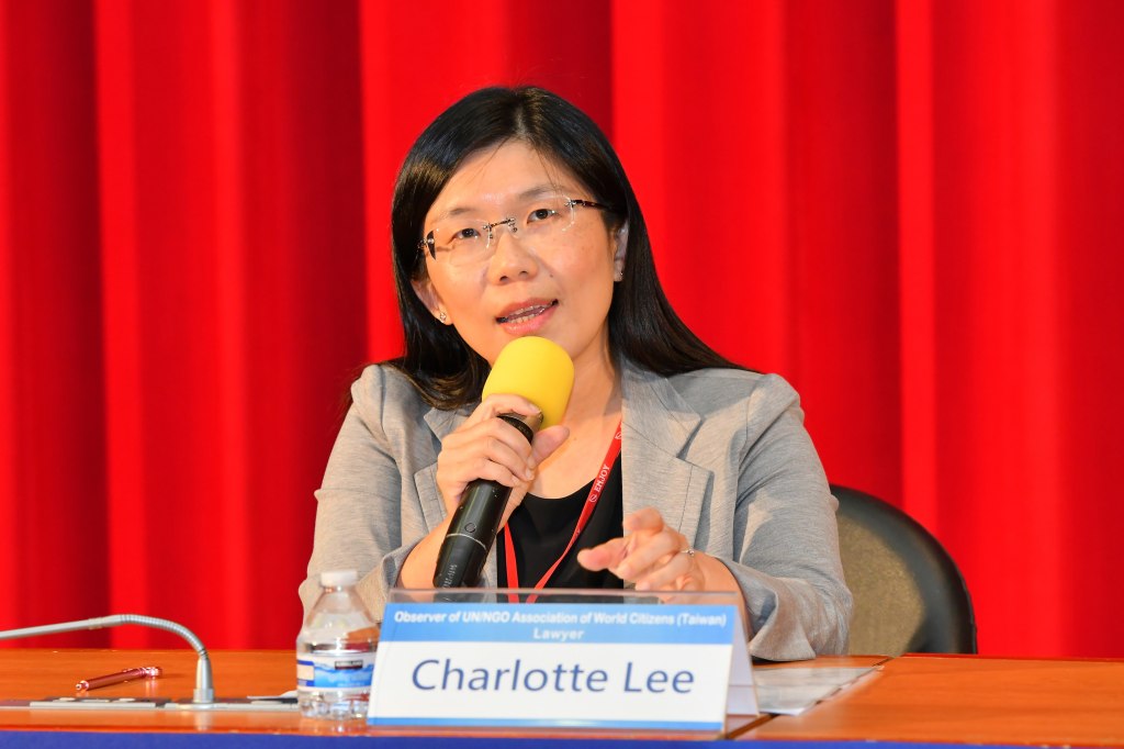 聯合國NGO世界公民總會(台灣)人權委員會觀察員Charlotte